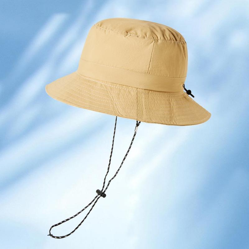 Summer waterproof storage bucket hat embroidered outdoor fishing climbing cap folding sunshade sun protection cap