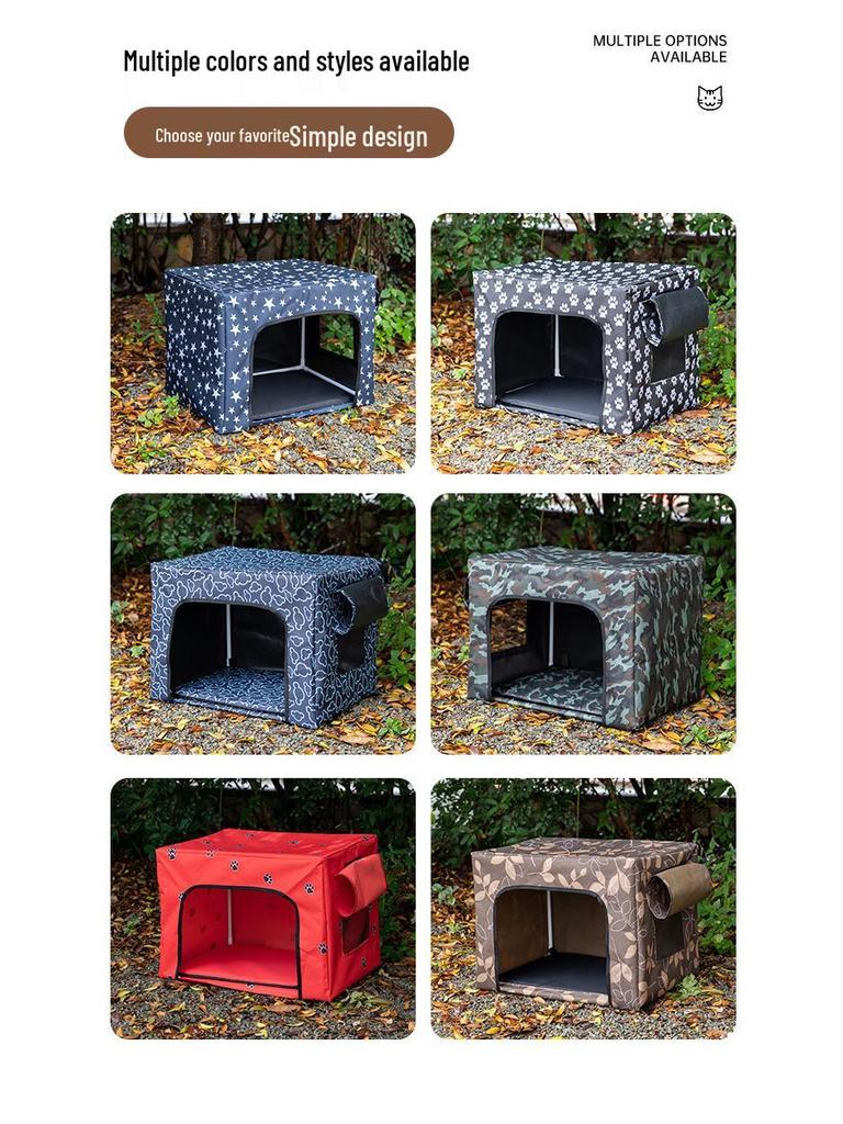 Stray Cat Shelter: Outdoor Waterproof, Rainproof & Warm Enclosed Nest for All Seasons