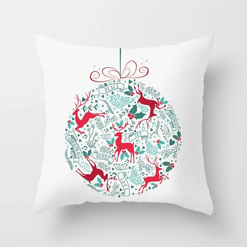 Christmas Themed Pillowcases Car Accessories Office Santa Claus Living Room Sofa Home Pillowcases