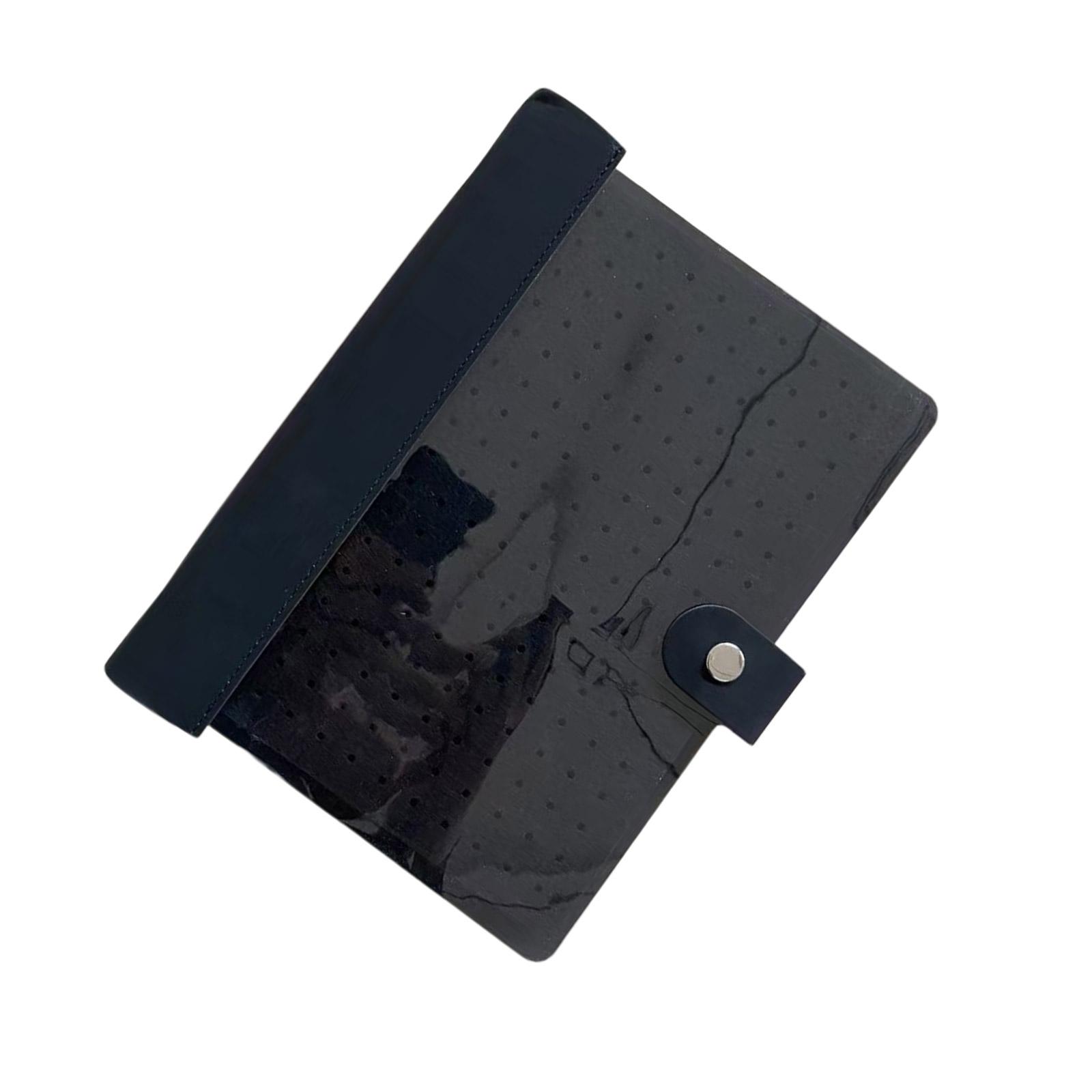 

Портативная книга для хранения булавок на 8 страниц, удобный для путешествий органайзер с фетровой текстурой, подходит для хранения брошей и значков чёрный