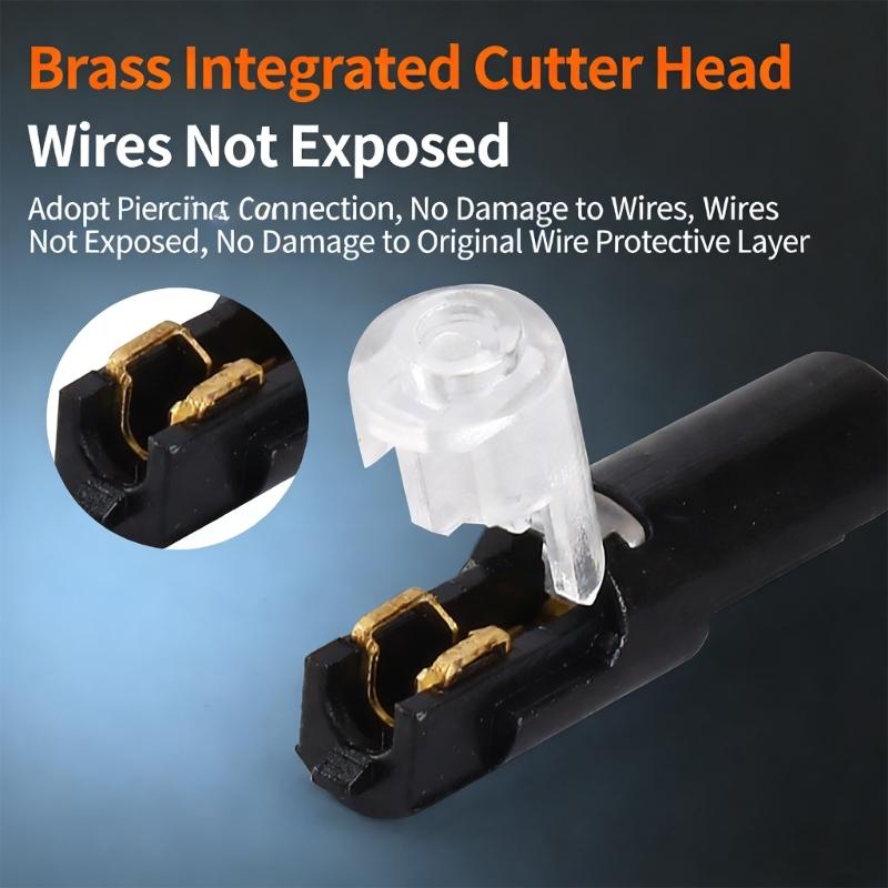 10Pcs Single Wire Plug-in Connector with Locking Buckle Quick Connection Cable Connector East to Installation