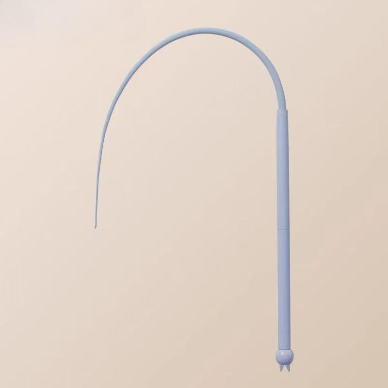 Cat Teaser Stick Toy Interactive Silicone Simulated Mouse Tail Kitten Toy Training Durable Teasing Cat Toy Supplies