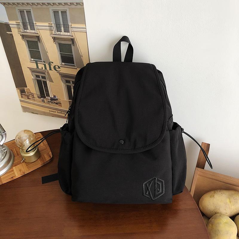 2025 Minimalist Lightweight Backpack: Versatile Flap Shoulder Bag for Outdoor Travel, Unisex Casual Style