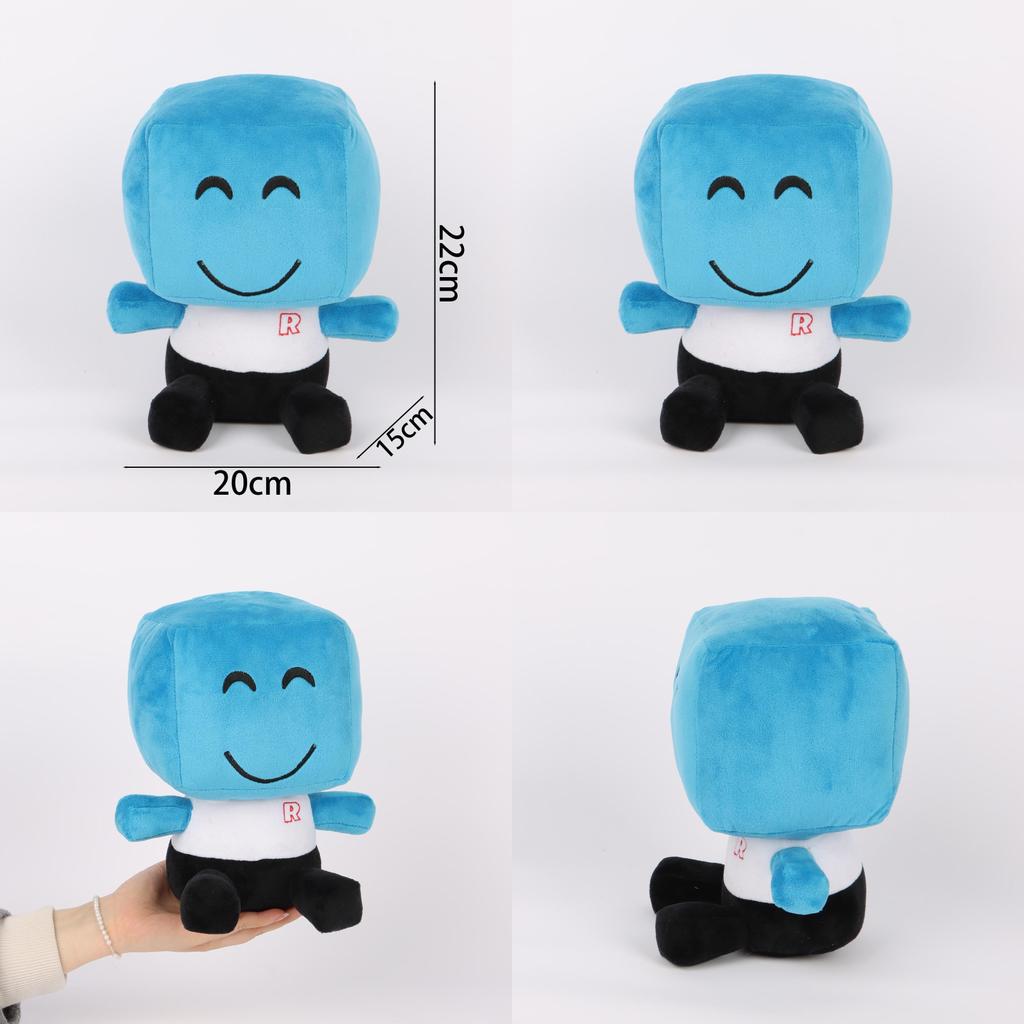 Toslow Plush Blue Face Emoji Soft Toy With Pp Cotton Filling For Kids And Adults