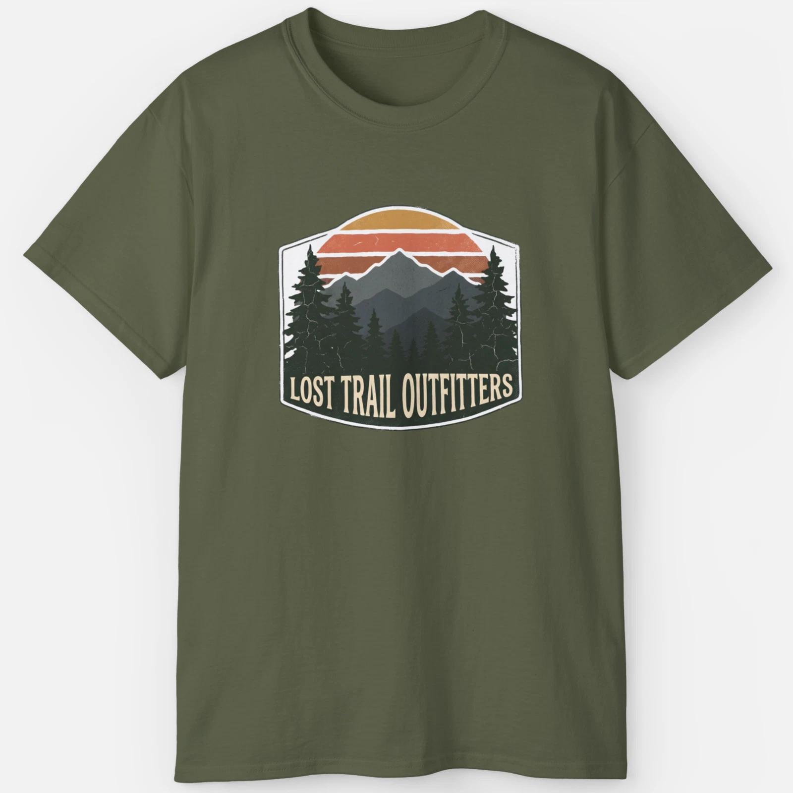 Lost Trail Outfitters Shirt – Vintage Mountain Adventure Tee S
