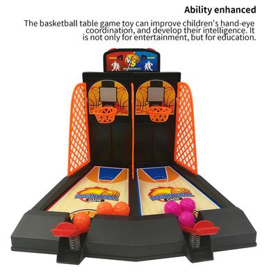 Desktop Basketball Game Toys 2-Player Table Arcade Games Finger Ejection Basketball Court Intelligent Emulational Shooting