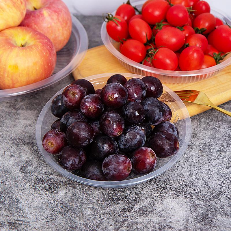 High-Temperature Resistant Disposable Picnic Plates - Food-Grade Plastic for Serving Meals