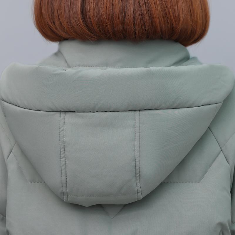 Dampuffjackor Vinter Vintage Korta Parkas Med Huva Plus Size Eleganta Tjocka Varma Dunrockar Kvinna Ytterkläder