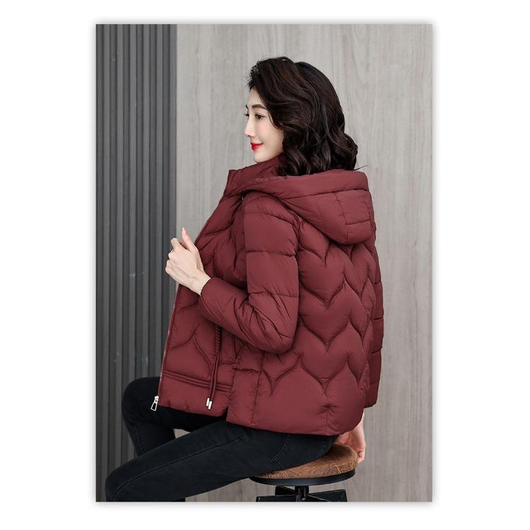 Stilvoller kurzer Winter-Daunenbaumwollmantel für Damen, bequem und warm, perfekt für die Herbst- und Wintersaison
