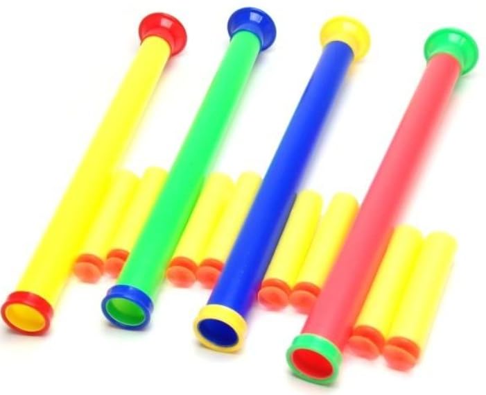 Blasrohr Spielzeug Atemtraining Party