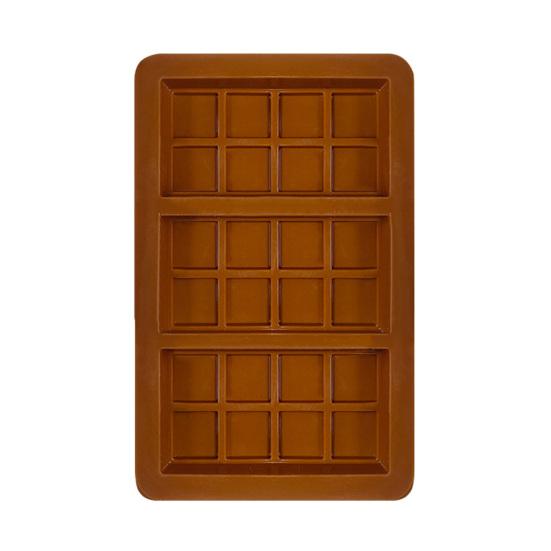 Silicone Chocolate Mold 8/12/24-Cavity Square Baking Molds for Waffles Easy Release Clean Kitchen Essential