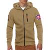 Men's Hoodie With Zipper And Multiple Pockets Pullover