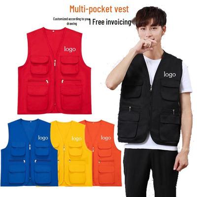 Gilet da Volontario Multitasche Personalizzato per Eventi Comunitari e Fotografici