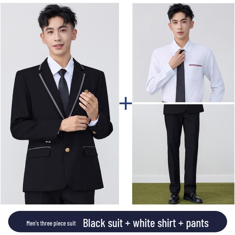 2026 Spring/Autumn College-Style Professional Suit Set for Men & Women - Student JK Uniform & Workwear