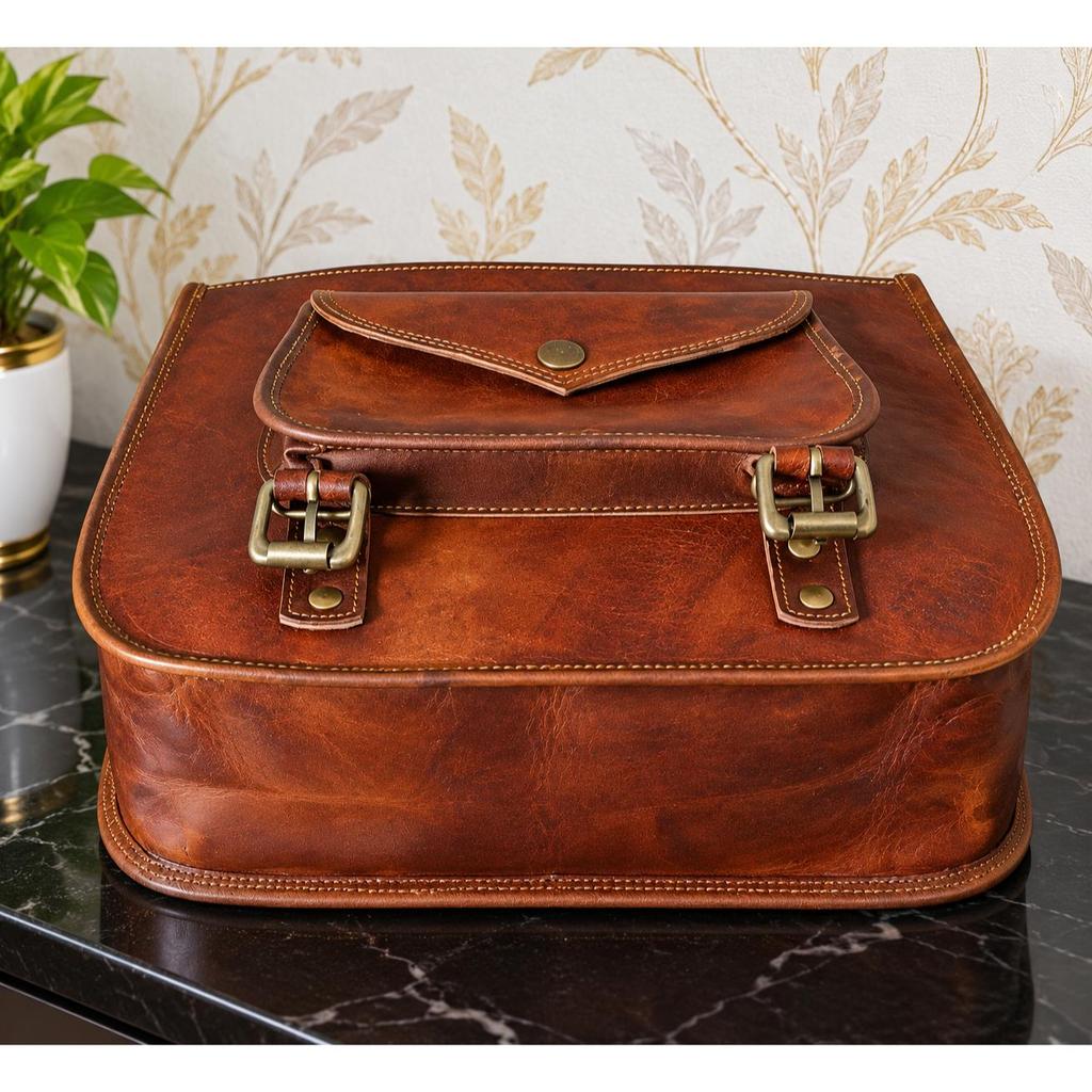 Perfect Bag Leather Pouch Bags Saddle Bag Goat Leather Side Motorcycle Almost