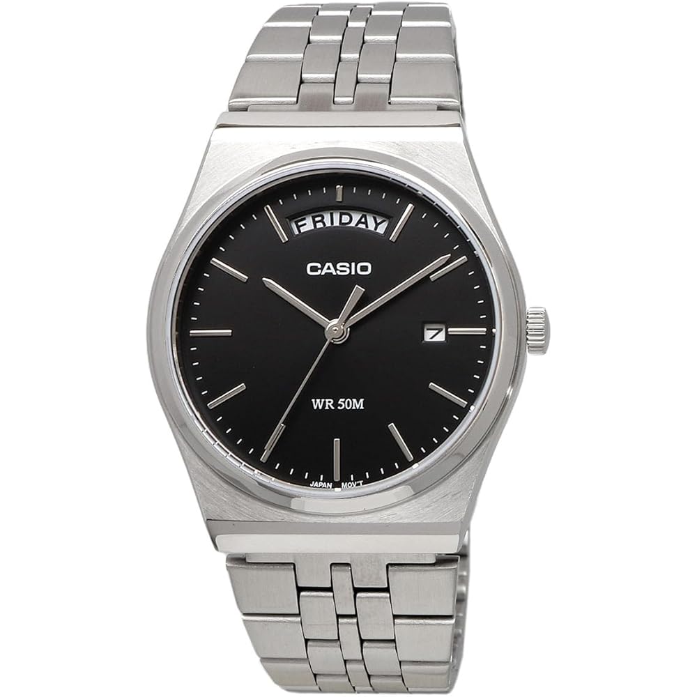 [Casio] CASIO Standard Analog Quartz Men's Watch MTP-B146D-1AV Silver x Black (Overseas Model) [Parallel Import]