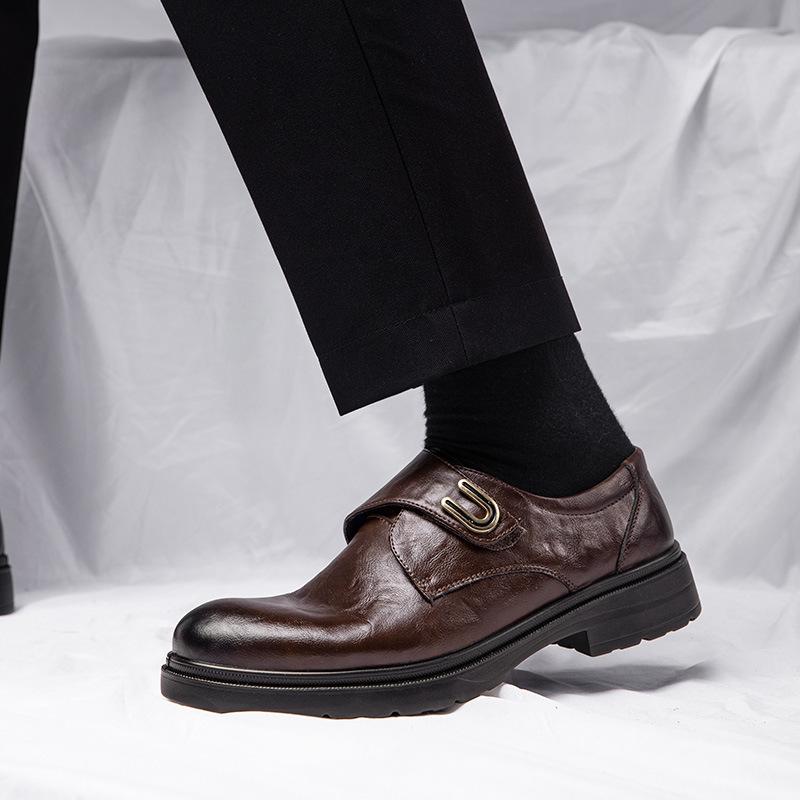 Scarpe Oxford da Uomo in Vera Pelle Autunno 2025 Business Casual Antiscivolo Comfort Stile Retrò per Matrimonio Sposo Formale