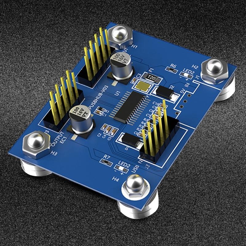 9Pin USB Splitter Expansion Card 1 to 2 USB2.0 9-Pin Extension Adapter Board For Desktop Motherboardd Header