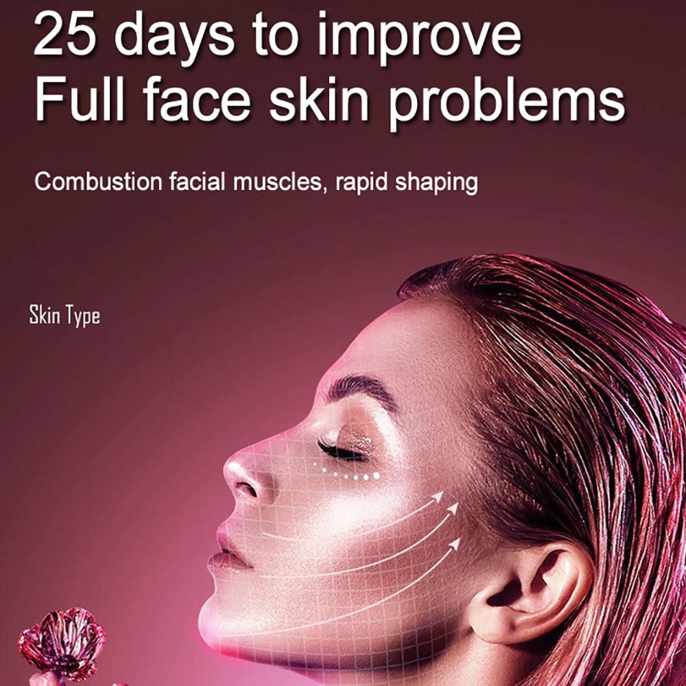 2025 Facial Lifting Device LED Photon Therapy Facial Slimming Vibration Massager Double Chin V-shaped Cheek Lift Face