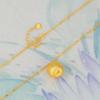 Gold-Plated Silver Christmas Apple Pendant Necklace - Light Luxury Chinese Style