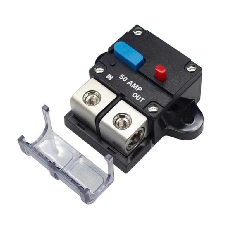 Circuit Breaker 12V-48VDC 50-300Amp for Trailer Vehicles Stereo Audios Solar System Inline Waterproof Solar Breaker