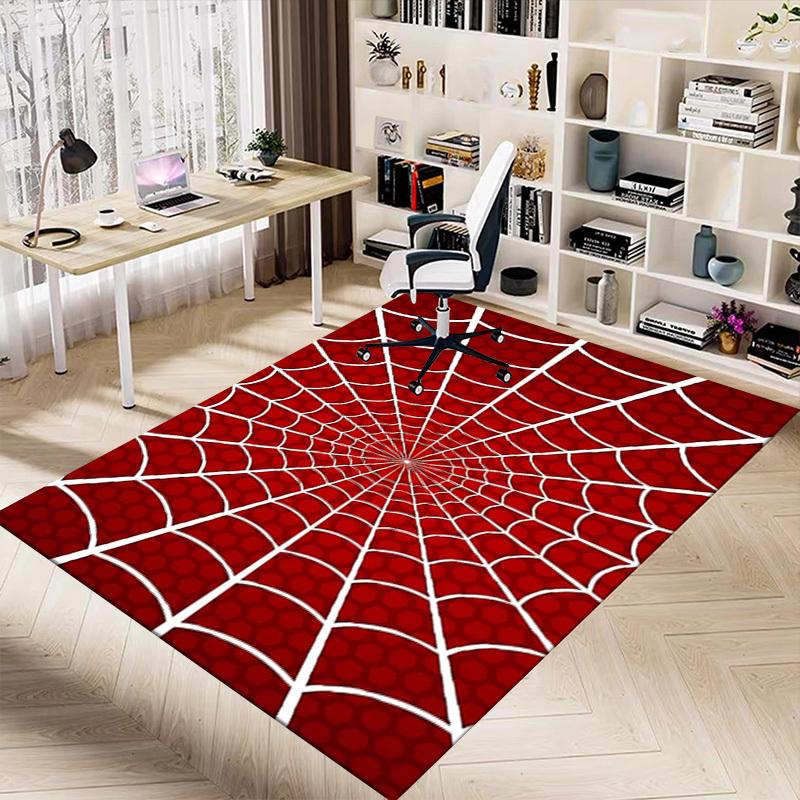 1 Stück Spinnennetz Extra Groß Rutschfester Boden Teppich, Büro, Familie, Schlafzimmer, Studio - Großer Bereich TeppichJ0338