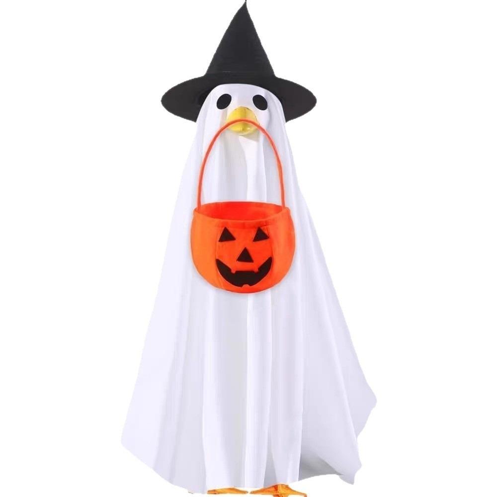 Witch Hat Halloween Porch Goose Outfit Lawn Goose Outfit Outdoor Courtyard Decoration