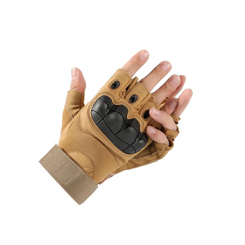 Tactical Gloves Men's Non Slip Outdoor Half Finger Protective Sports Training Outdoor Military Fan Special Forces Riding Gloves