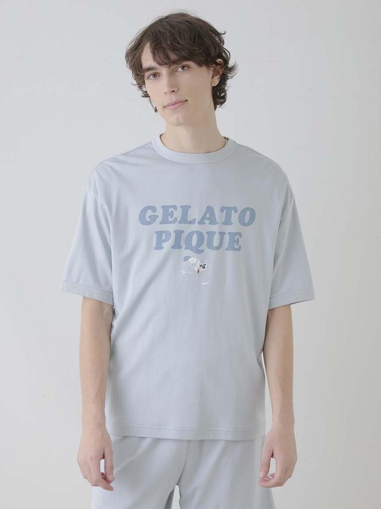 Gelato Pique KOUSUKE Shimizu HOMME PHCT251940 Blue Medium One-Point T-Shirt Men's