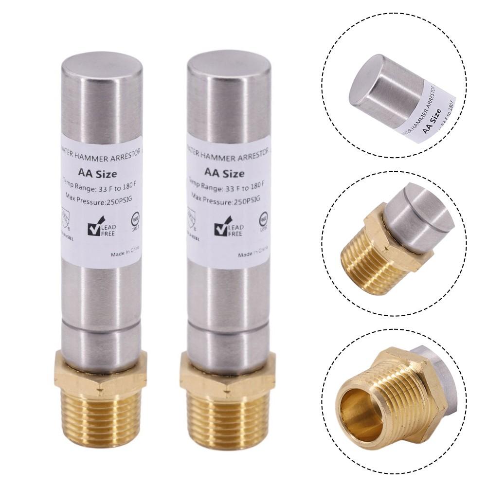 2PCS Water Hammer Arrestor 12 Inch Stainless Steel for Effective Use