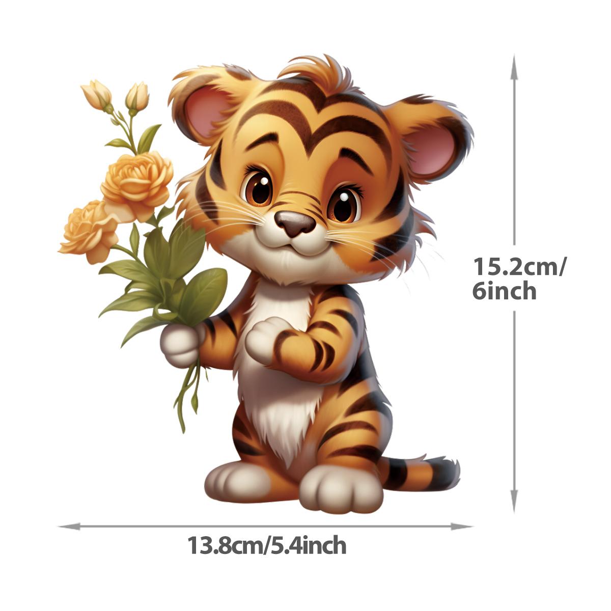 

6-дюймовые нашивки с животными на одежде, наклейки для термопереноса, аксессуары для одежды, новые нашивки DTF своими руками