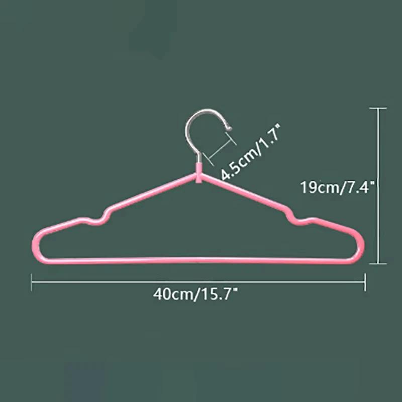 10pcs Non-Slip Coated Metal Suit Coat Hangers Heavy Duty Clothes Hangers Metal Shirt Jacket Hanger with Round Notches for Dress