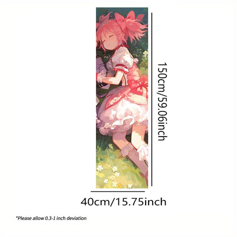 Süßer Magisches Mädchen Vertikaler Wandteppich Madoka Und Homura Langes Wandbehang Teenager Schlafzimmer Wohnheimzimmer Dekoration