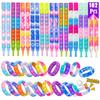 10 Peças Pulseiras Pop, Mini Brinquedos Pop, Lembrancinhas de Festa para Crianças, Pacote de Pulseiras Fidget Toys, Brinquedos Fidget para Meninas Meninos, Brinquedo Fidget