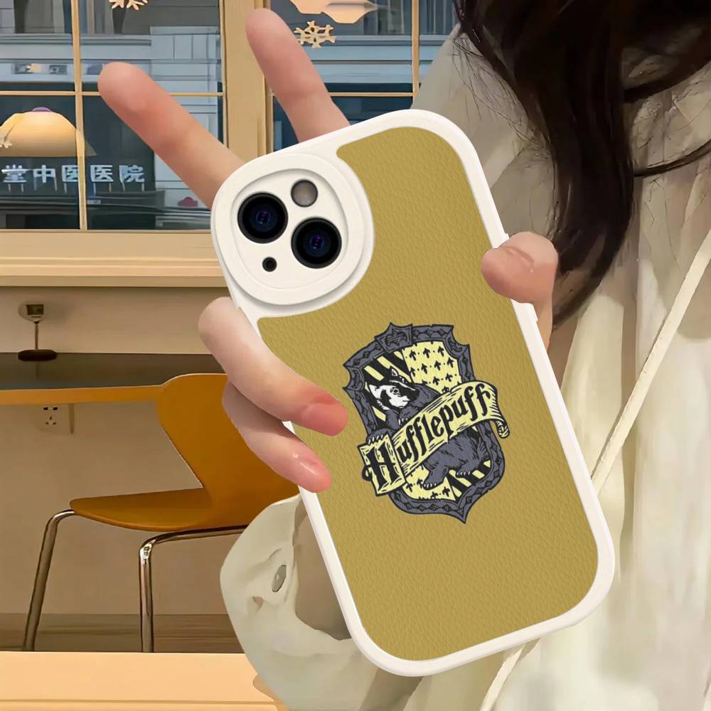 Ataff Harryr P-Potter Logo Phone Case For iPhone 16 15 14 13 12 11 Pro Max Plus Leather Cover