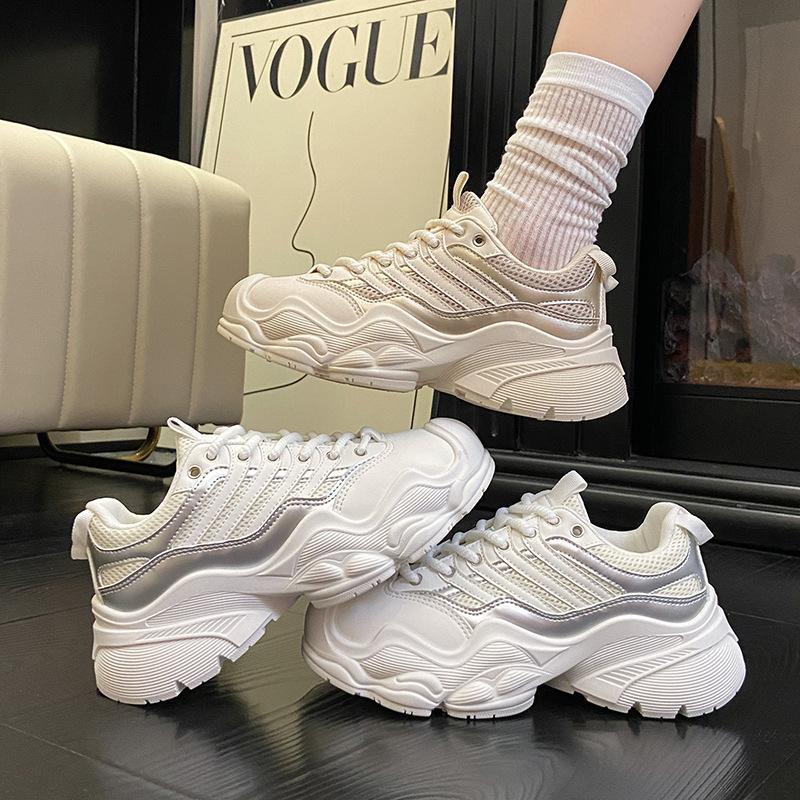 2025 Autumn New Korean Version Breathable Dad Shoes Women Ins Student Casual Shoes Platform Running Shoes Women CGA680