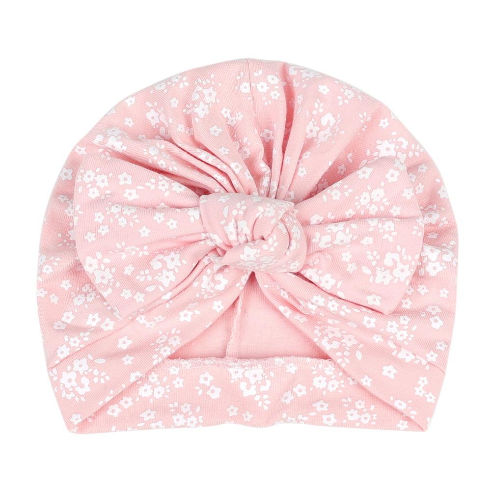 Printing Baby Turban Hat Cap 0-6 Months Beanie Bonnet Cute Toddlers Hats
