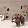 Hnědá polyresinová 'Slonice s mládětem' 8 palců - Sada 1 výstavního kusu Figurka slonice s mládětem pro domácí dekoraci