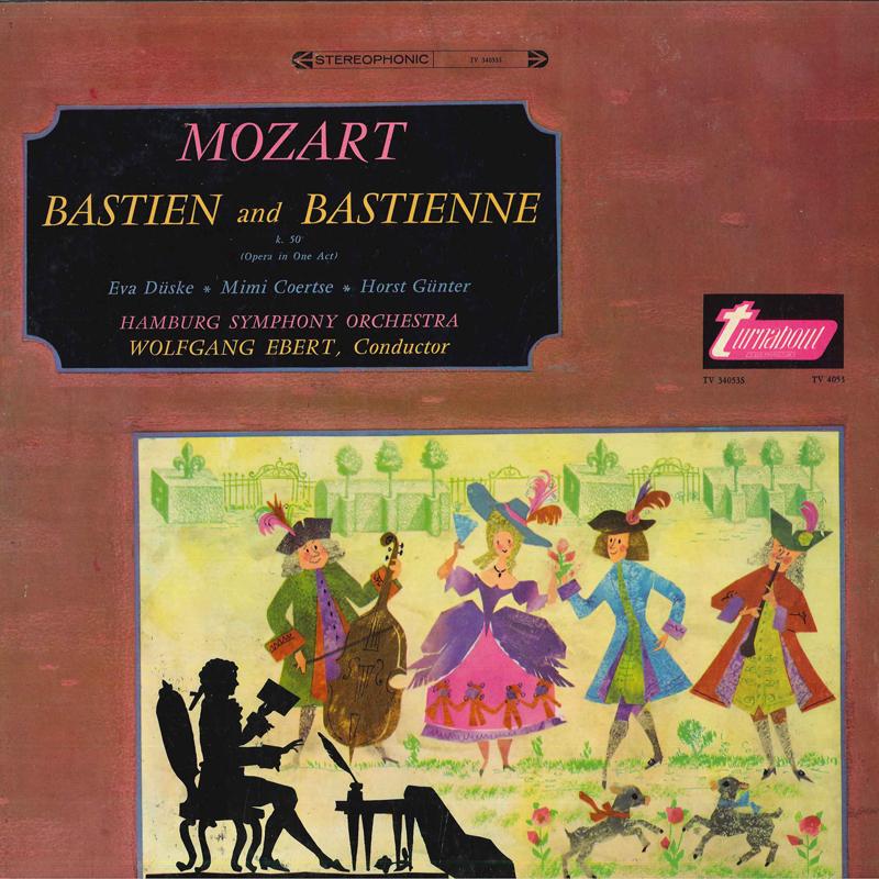 

LP Record WOLFGANG AMADEUS MOZART - EVA DSKE - Bastien And Bastienne, K. 50 (Opera TV34053S Turnabout 1966 US Classical Used