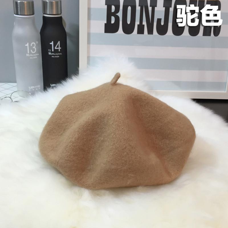 Warm Wool Soft Beret For Women Autumn Winter Fashion Trendy Hat Beret