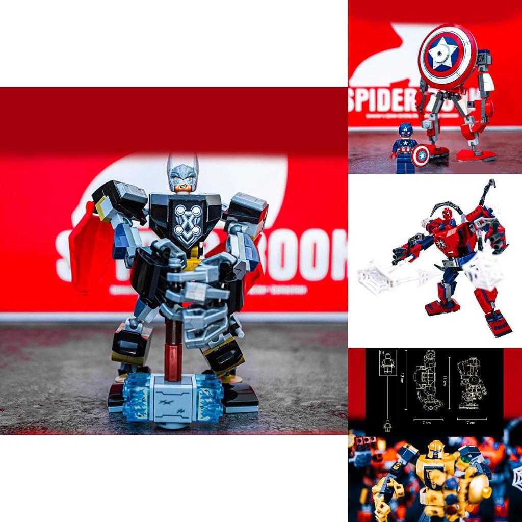 Avengers Building Block Figures Create Your Own Heroes With This Diy Set