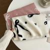 Printed Bow Wool Scarf Thicken Women Cashmere Shawl Temperament Winter Cashmere Scarves  Female