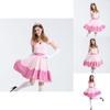 Elegant Super Mario Pink Princess Peach Costume Dress With Crown And Gloves Set