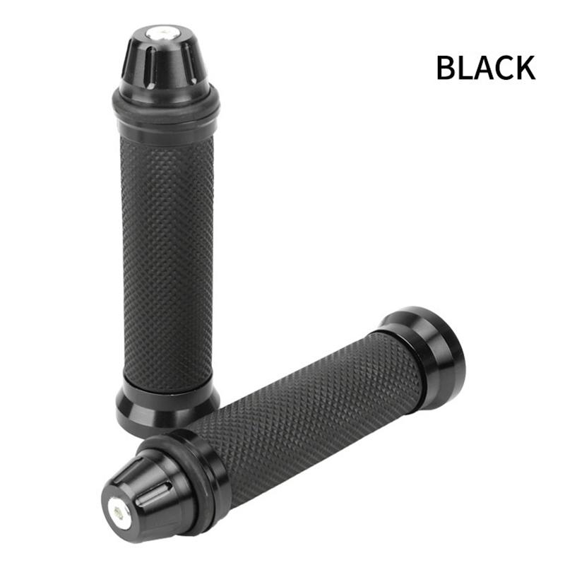 1 Pair Motorcycle Grips Hand Rubber Anti-Slip Cycling Scooter Handlebar Grips Modified 22-24mm Universal Rubber Handle Bar Grips чёрный