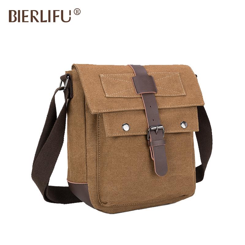 Men's Wear-Resistant Canvas Crossbody Bag
