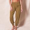New Women's Harem Pants, Elastic Waist Solid Color Loose Fit Casual Yoga Joggers with Cuffed Ankles for Home Leisure and Sports