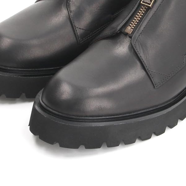 Chaussures à plateforme et plateforme noires cm E [Lanvin Blue] Zip-Up pour femmes 22.0