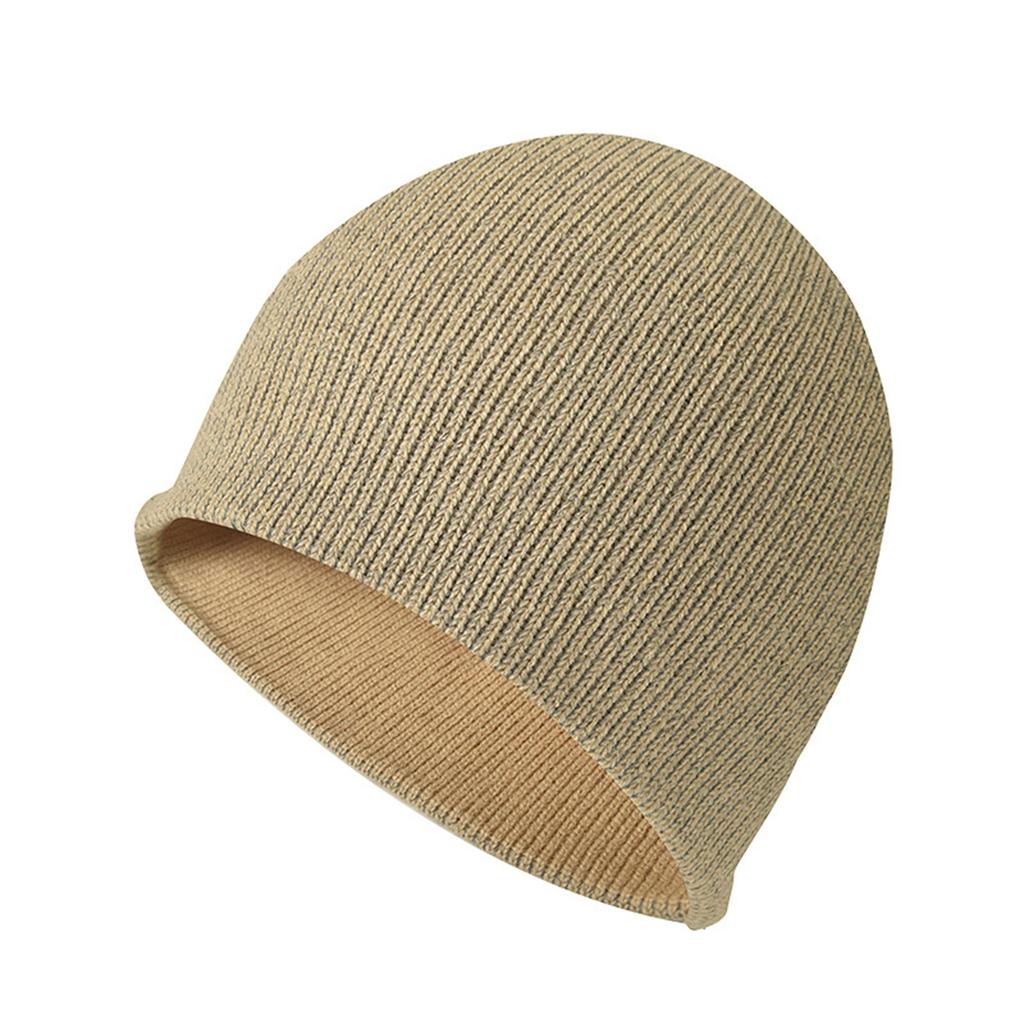 Reflective Knitted Hat for Men Women Winter Sport Unisex Cuffed Warm Winter Hat Windproof Cycling Hat for Skiing Cycling
