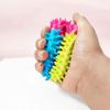 TPR Spike Ring Dog Toy - Teething, Dental Health, Three-Color Patchwork, Perfect for Puppies and Pets