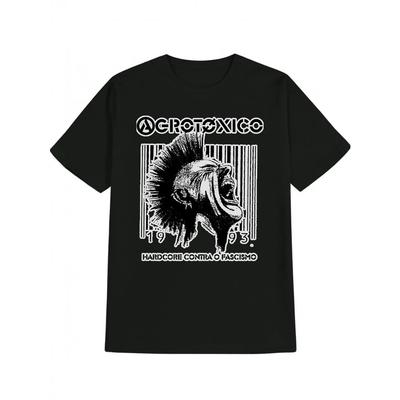 Men's Vintage Graphic T-Shirt Short Sleeve Hardcore Punk Style Print 1989 Design Casual Summer Tee Perfect Gift Men